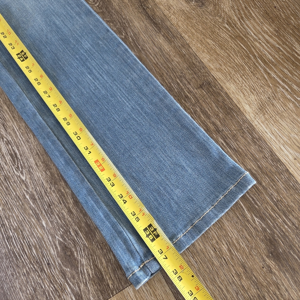 Frankie B. Limited Edition Blue Heart Pockets Low Rise Denim Jeans Y2K HTF 90's - Picture 10 of 16